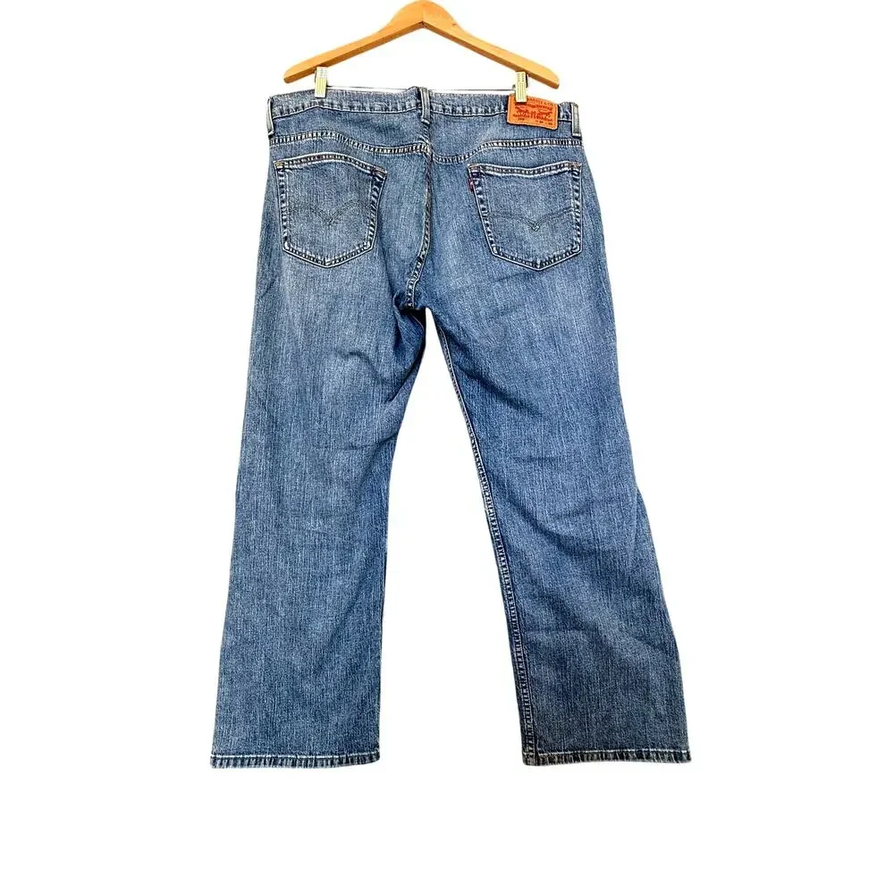Levis 569 Jeans Mens 36x30 Measures 40x30 Medium Wash Blue Stretch